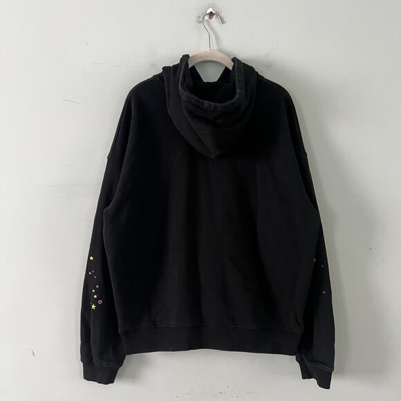 Sp5der Worldwide P*nk Young Thug V2 Black Hoodie Cotton Sweatshirt - Picture 2 of 7